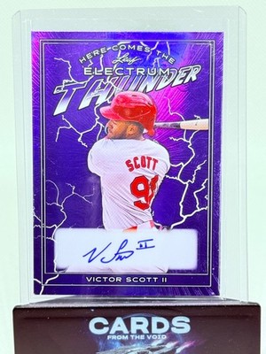 2024 LEAF ELECTRUM #HCT-VS1 VICTOR SCOTT II HERES COMES THE THUNDER AUTO /25