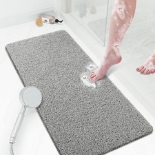 Shower Mat Bathtub Mat Non-Slip36x16 inch Soft Tub Mat with DrainPVC Loofah B...