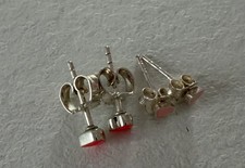 Set aus 2 Paar Ohrsteckern Herz Bijou Brigitte rosa pink