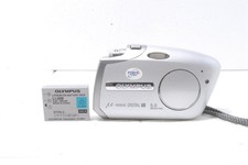 OLYMPUS  -mini DIGITAL S Silver Compact Digital Camera Tested Working Japan