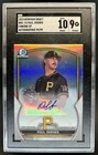 2023 Bowman Draft Paul Skenes Chrome Image Variation Auto #/99 Pirates SGC 9/10
