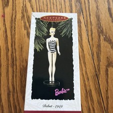 MINT Hallmark Keepsake 1994 Barbie Debut 1959 Ornament First In Series NEW 2