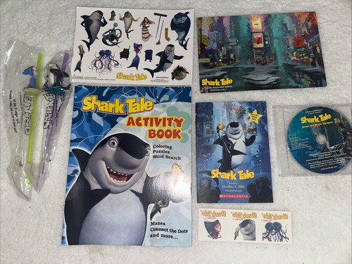 2003 2004 Dreamworks Shark Tale Tarjeta de Película Promocional Set CD Muestreador RARO - Imagen 2 de 21