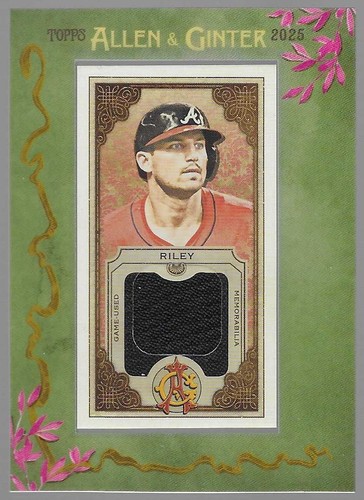 AUSTIN RILEY 2025 Topps Allen Ginter Mini Framed Game Used Jersey Card #MFR-ARI