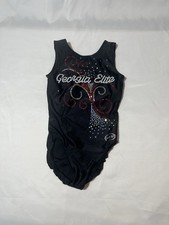 EUC Ozone Youth Women  s Gymnastics Leotard Georgia Elite Size Adult XS Black