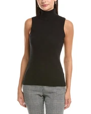Incashmere Turtleneck Cashmere Tank Sweater Women's
