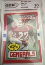1985 Topps USFL - Doug Flutie #80 (RC)