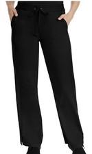 Purple Label Healing Hands Taylor Elastic Drawstring Women s Scrub Pants S Black