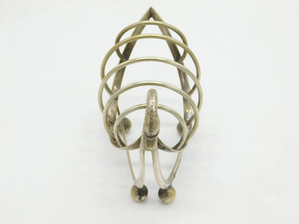 20th Century Silver Plated Novelty Swan Form Toast Rack Antique c1920 Deco - Image 4 of 4
