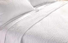 IHG Cumulus Ripple Patterned Duvet Cover King Size White By Standard Textile
