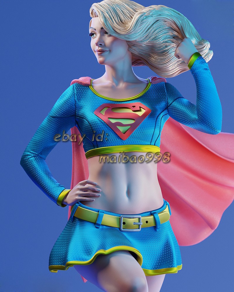 Super Girl 1/8 1/6 3D Print Garage Kit Figure Model Kit Unpainted Unassembled GK