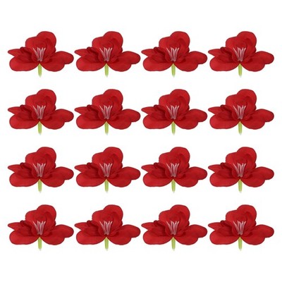 Artificial Orchid Petal 16pcs Home Wedding Decoration Red