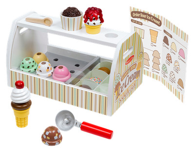 Melissa & Doug 9286 Wooden Scoop & Serve Ice Cream Counter