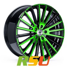 4x RH Alurad WM Flowforming color polished - green 10x20" ET50 LK5 130 ML 71....