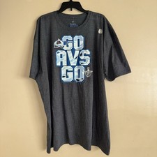 Colorado Avalanche Charcoal 2021 Stanley Cup Playoffs Bound T Shirt 4XL NWT!