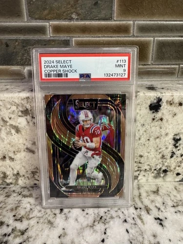 2024 Select - DRAKE MAYE ROOKIE - Copper Shock /299 - PSA 9