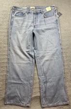 Universal Thread Women's Size 17 Mid Rise Studded 90's Baggy Jeans Medium Wash