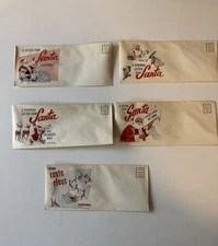 Rare 1950s Gulf Oil Gas Station Christmas Letter From Santa Set Of 5 NOS