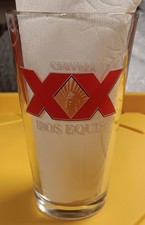 Dos Equis XX Cerveza 16 OZ Millennium Pint Cerveza Lager Vidrio Barware ManCave