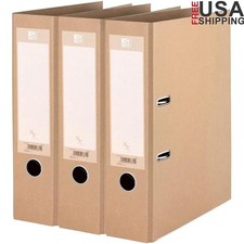 Durable A4 Lever Arch File Box of 3 Strong Paper Reinforced Spine Eco Friendly