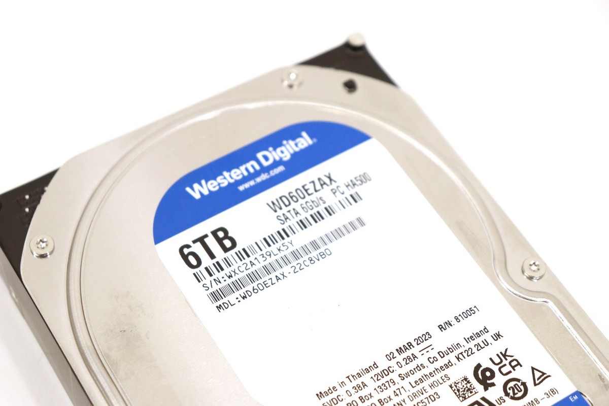 Western Digital Blue WD60EZAX 6TB SATA Internal Desktop Hard Drive