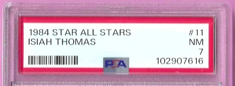 Star '84 Isiah Thomas 1983 - 94 东部全明星 CD #11 PSA 7 底特律活塞 — 第 2/4 张图片
