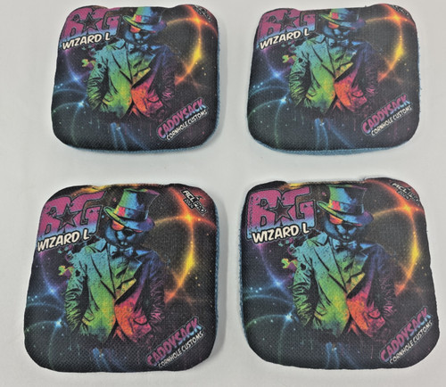 CaddyShack Cornhole Customs BG Wizard L ACL Pro 2024 Cornhole Bags Set of 4