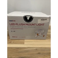 LeonLite LED Flush Mount Light 3-Light 5CCT Selectable White Ceiling Spotlight