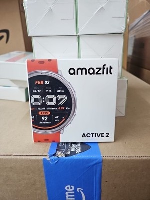 Amazfit Active 2 44mm AMOLED 512 MB Fitness Smart Watch Zepp OS (Red)