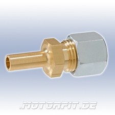 GOK Verbindungsst&uuml;ck RST8 x RVS10 Rohrstutzen 8mm auf RVS 10 mm &Uuml;bergangsst&uuml;ck