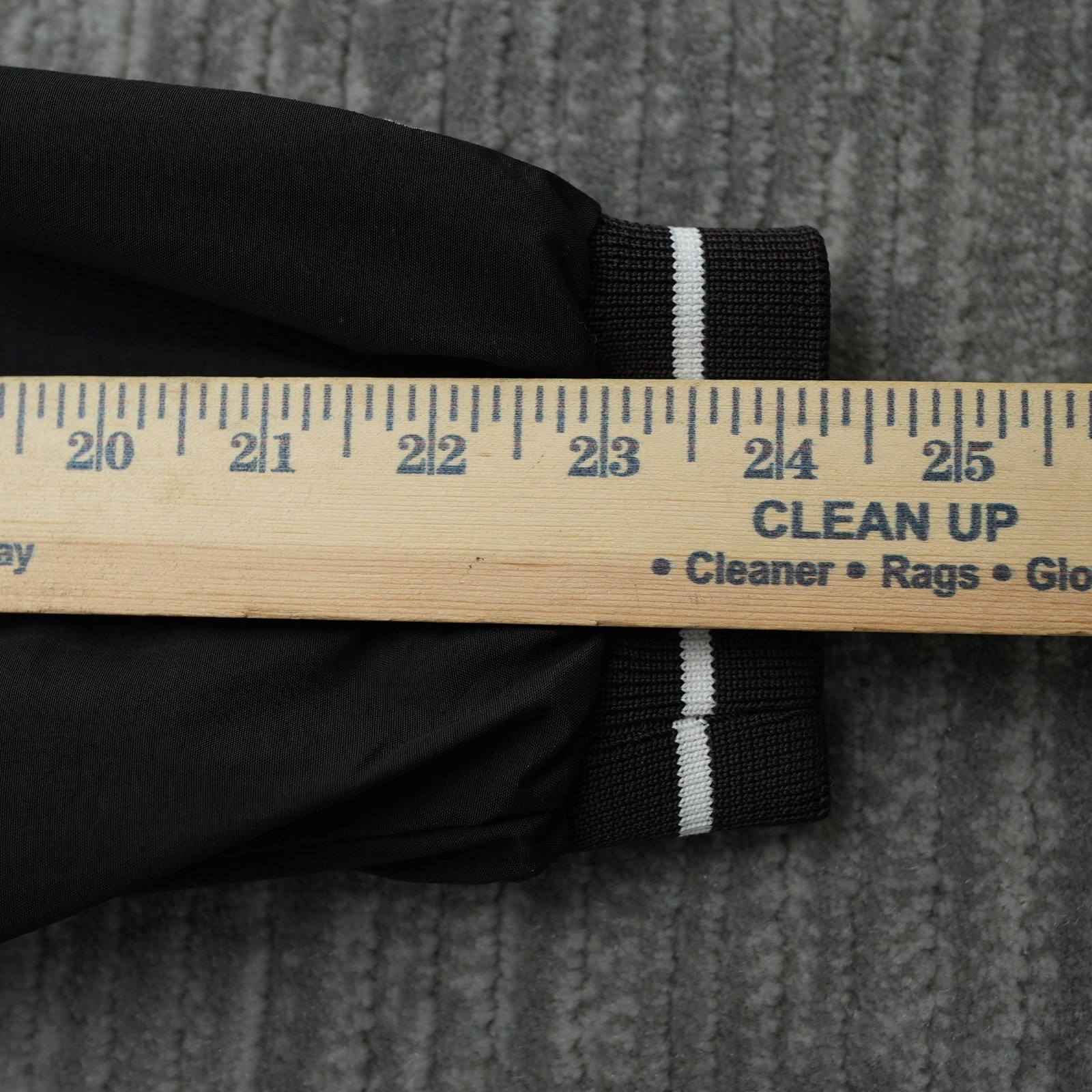 Rawlings Jacket Men Large Black Solid White Pullo… - image 5