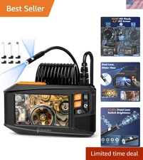 Waterproof Endoscope Camera - 4.3" HD Dual-Lens for Automotive & Plumbing