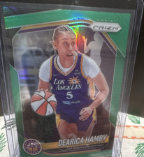 Panini Prizm WNBA 2025 Dearica Hamby Green Prizm #39 Los Angeles Sparks Card