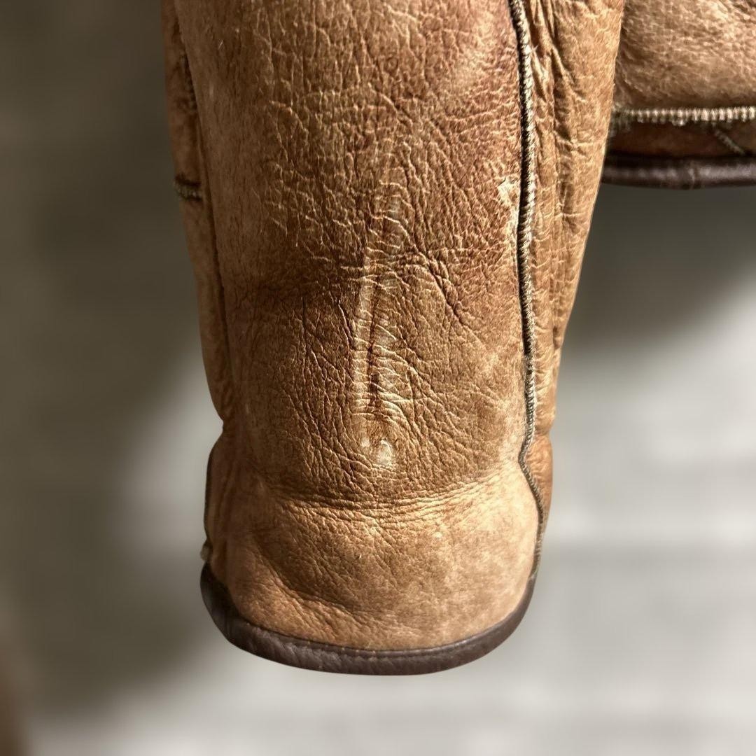 USED HAI SPORTING GEAR LEATHER PATCHWORK JACKET G… - image 4