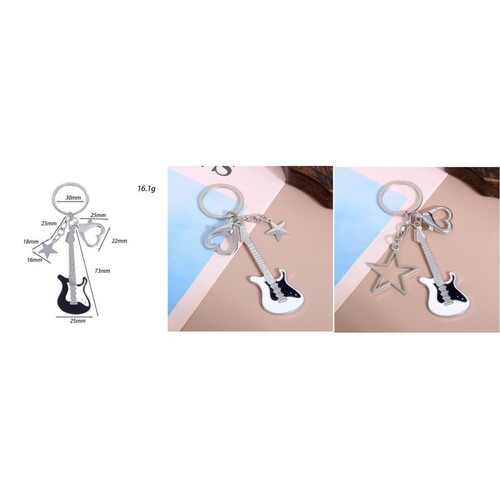 Fun and Creative Guitar Keychain Lightweight Accessory in Multiple Colors - Picture 6 of 14