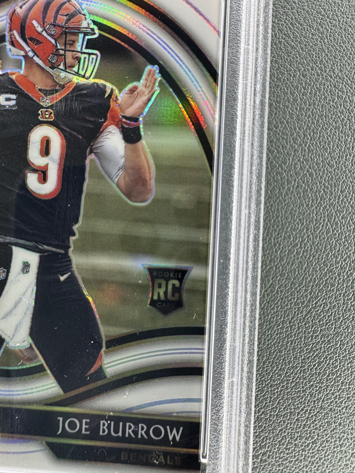 2020 Select Joe Burrow White Prizm Field Level RC Die-Cut #346 PSA 10 Gem Mint view 5