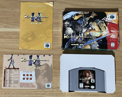 Killer Instinct Gold - Authentic Nintendo 64, 1996 - CIB w/ Manual, Box, & Card