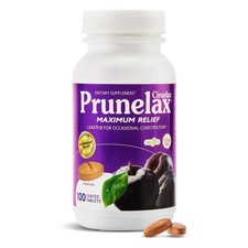 Prunelax Ciruelax Maximum Relief 100 Tablets Natural Senna Laxative Vegan 100
