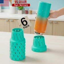 Silicone Bottle Drying Rack Quick Dry Multi Drinkware Organizer Stackable New