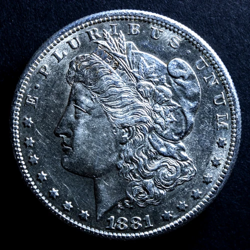 1881-S Morgan Silver Dollar $1 Strong Strike Flashy Luster AU+ Eye Appeal