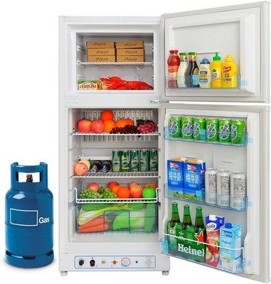 SMAD 2-Way LP Gas Fridge Top Freezer Propane Refrigerator Off-grid 6.5 CU.FT
