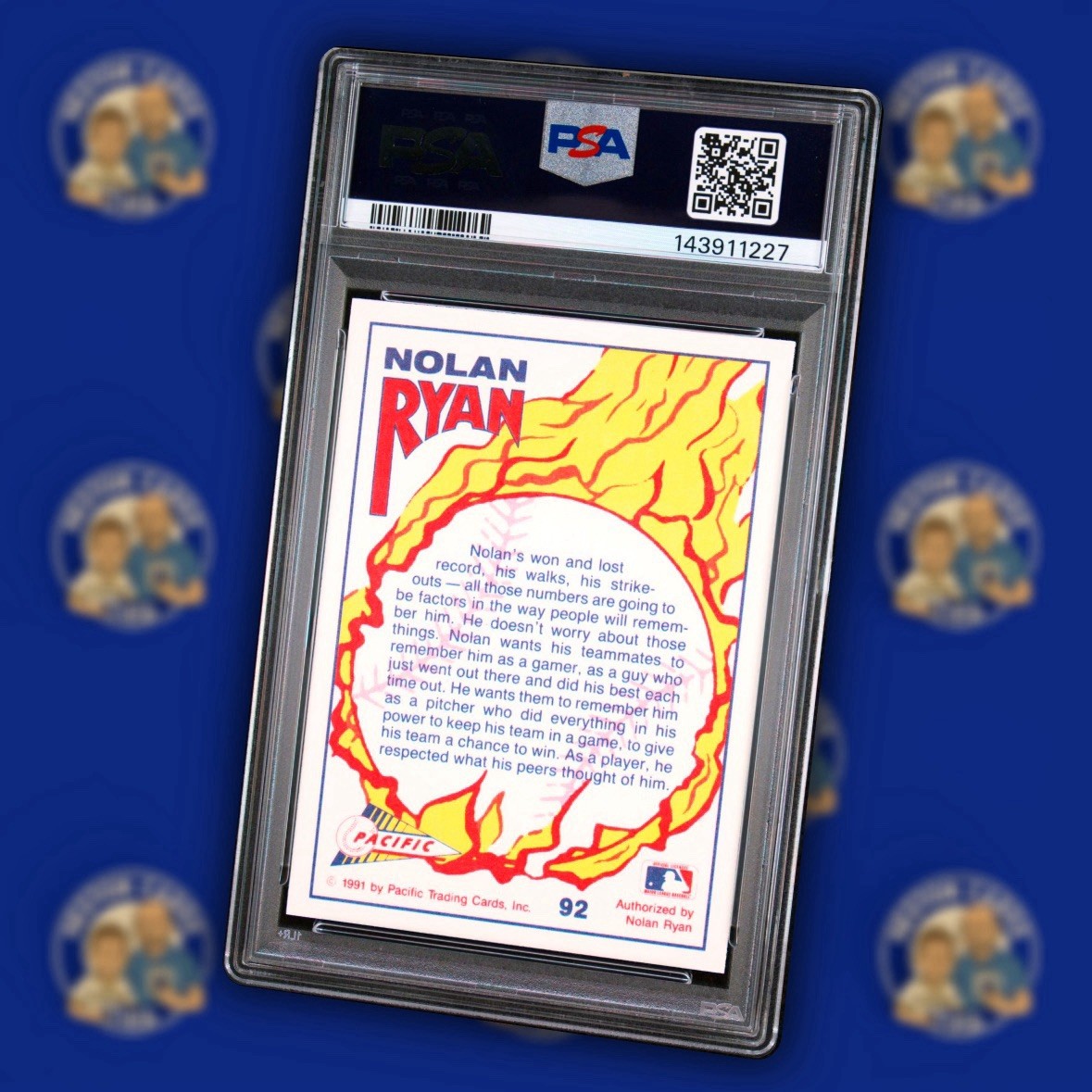 1991 Pacific Texas Express - Nolan Ryan #92 Graded PSA 9 Mint 🔥10 Available! view 7