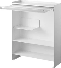 Concealable Seasoning Rack with Open Front White Approx. W38 x D16.3 x H49.2cm T