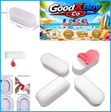 Toilet Seat Bumper for Bidet Attachment Strong Adhesive White 4 Pack ABS TPE