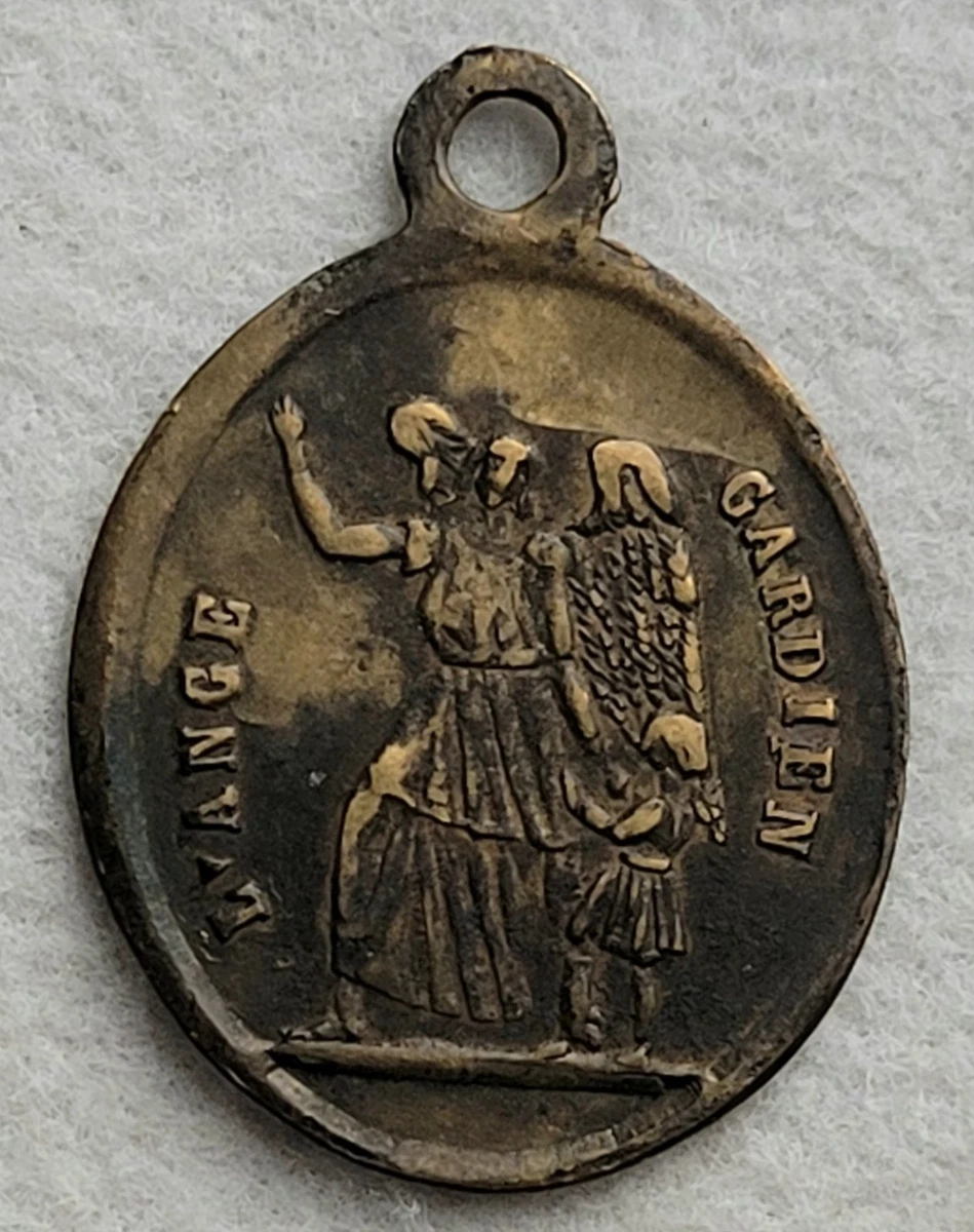 Médaille Ancienne En Or Et émail Au Feu Saint José - 1910 - Poids 2.23g - 25x18mm - Occasion Parfaite