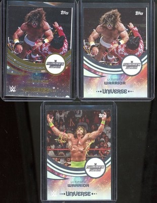 Ultimate Warrior 2025 Topps Universe WWE LOT (3) Event Variation SummerSlam
