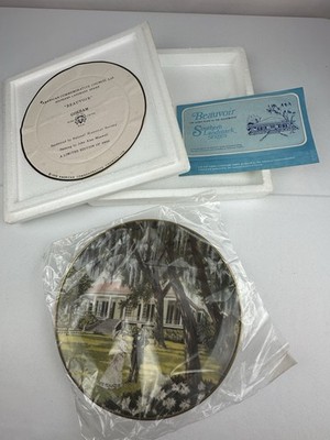 Gorham Commemorative Landmark Series Beauvoir Plate 1973