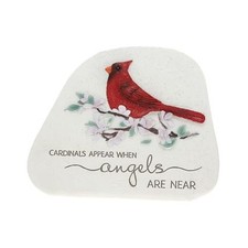 - Cardinals Appear When Angels are Near - 7" Memorial Garden Stone 44113