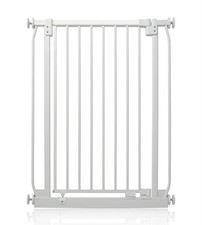 Safetots Baby Gate Extra Tall Elite Pressure Gate Matt White 71cm - 80cm RETURN