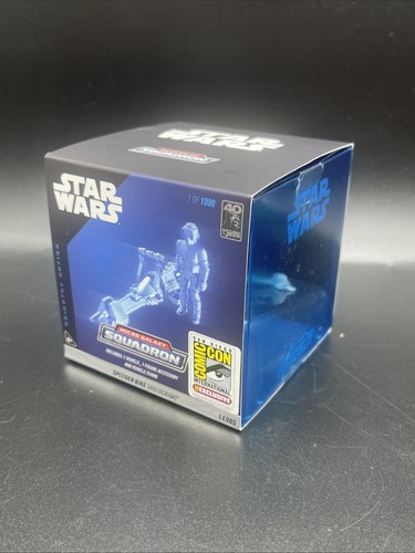 SDCC 2023 Exclusive Micro Galaxy Squadron Star Wars Speeder Bike Hologram LE1000